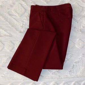 *LIKE NEW* Dark Red, Express Columnist Pant, slight flare in the legs